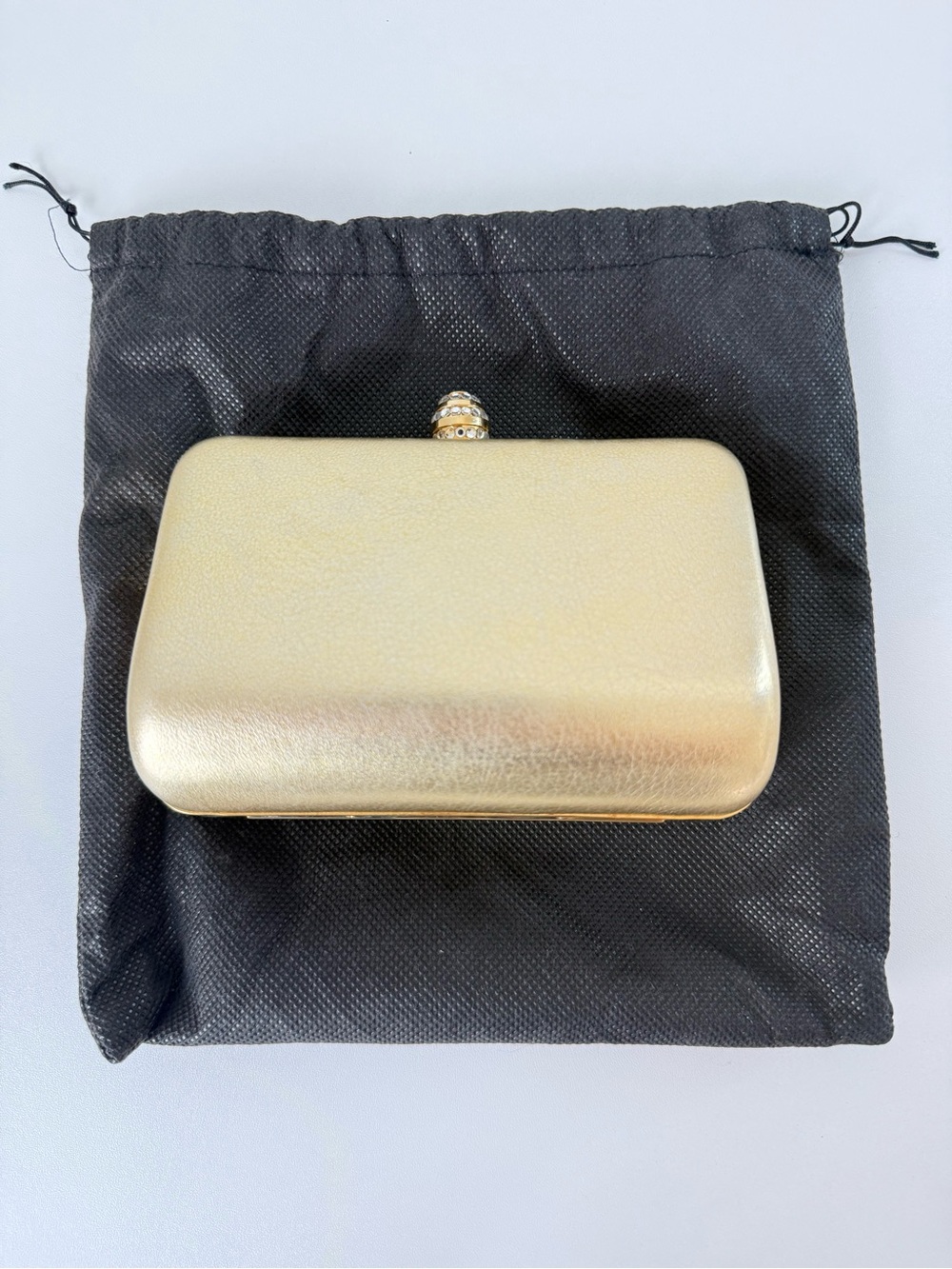 vintage La Regale gold minaudière clutch